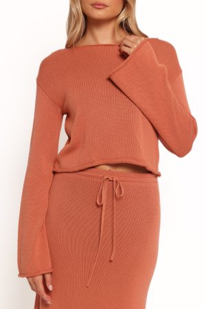 Rooney Knit Sweater – Cinnamon