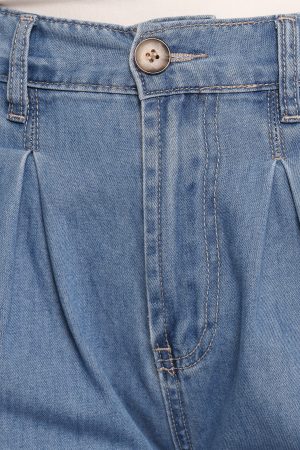 Rosalee Chambray Wide Leg Pant – Medium Denim