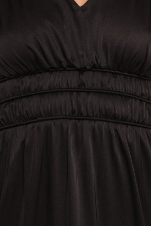 Rowen Long Sleeve Maxi Dress – Black