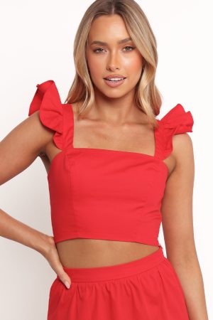 Roxia Skirt Set – Red