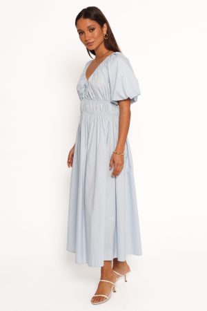 Rozie Midi Dress – Baby Blue