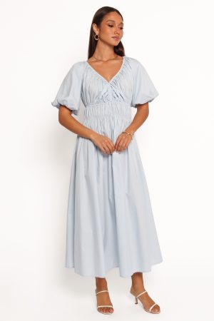 Rozie Midi Dress – Baby Blue