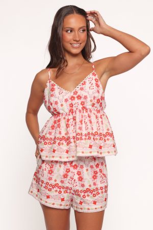 Ruby Short Set – Red