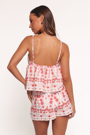 Ruby Short Set – Red