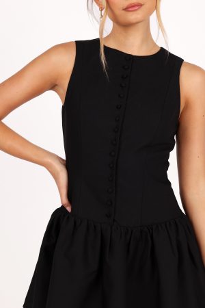 Ruth Mini Dress – Black