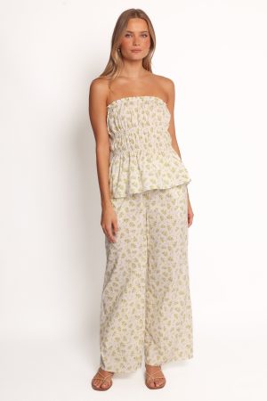 Ruthie Strapless Top – Ditsy Floral