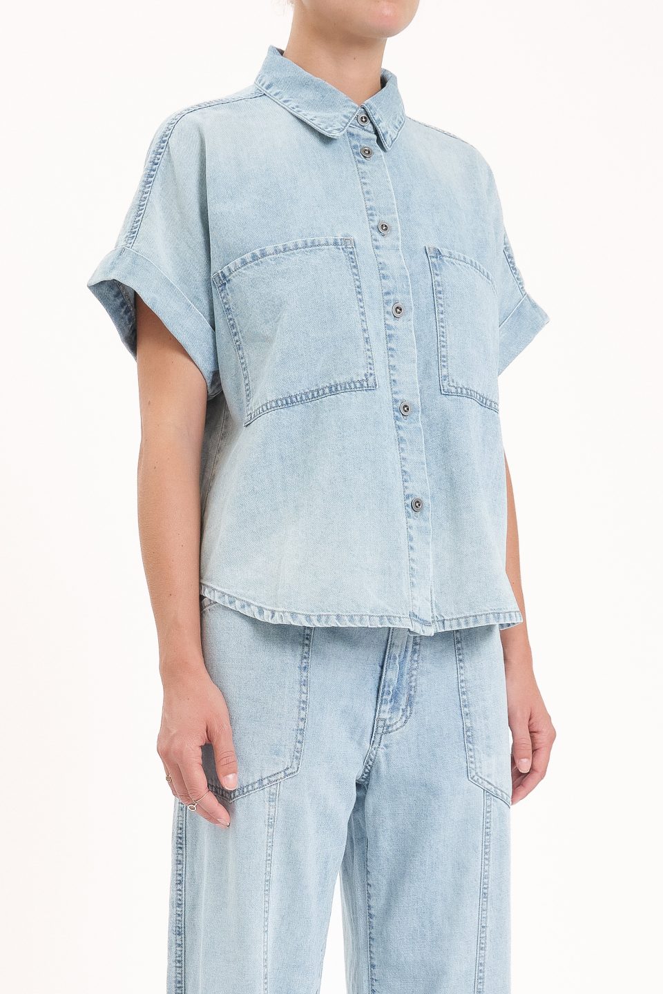 Shore Button Front Shirt - Wild Card