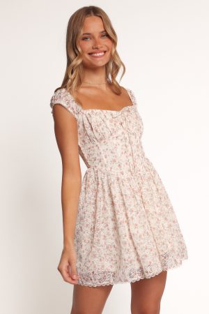 Sabella Mini Dress – Blush Azalea