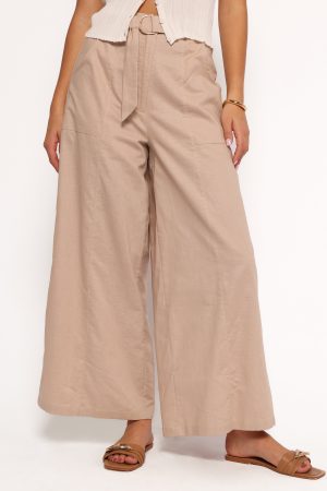Sadie Wide Leg Pant – Oatmeal