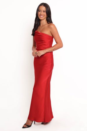 Safir Maxi Dress – Red