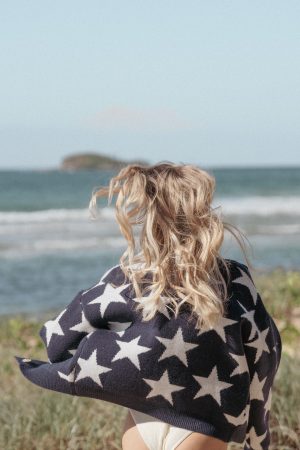 Sailor Star Knit Cardigan – Navy