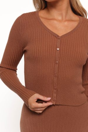 Sakuna Long Sleeve Top – Cognac