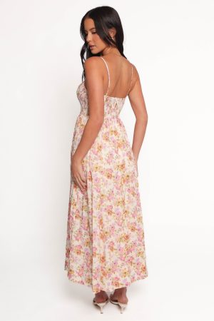 Salaca Maxi Dress – Pink/Orange