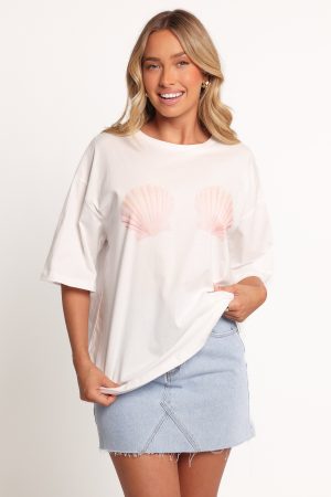 Sammie Graphic Tee – White