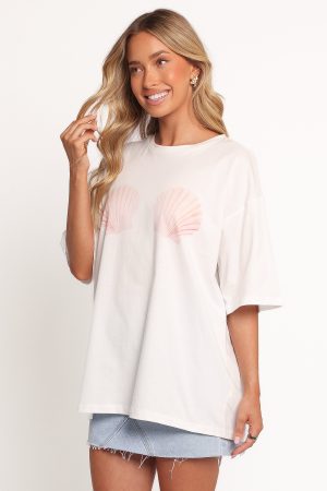Sammie Graphic Tee – White