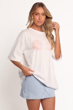 Sammie Graphic Tee – White