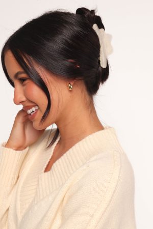 Peta Hair Clip – Pearl