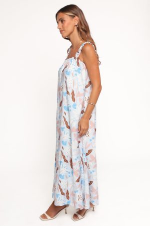 Sanders Maxi Dress – Blue Floral
