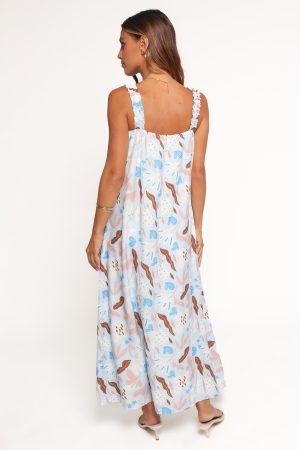 Sanders Maxi Dress – Blue Floral