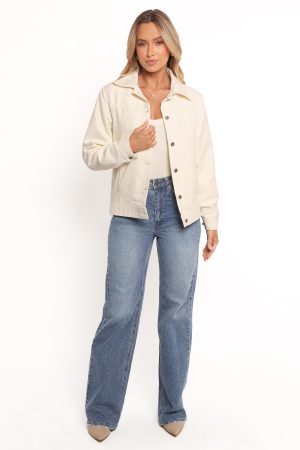 Sandy Boucle Jacket – White