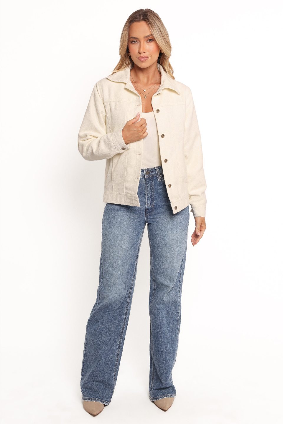 Sandy Boucle Jacket - White