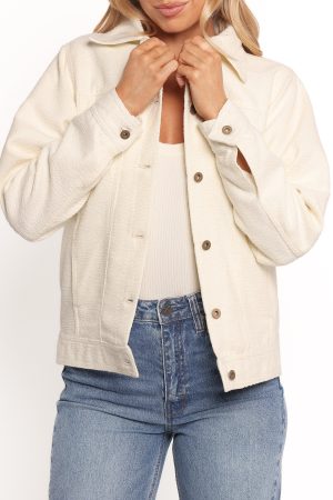 Sandy Boucle Jacket – White