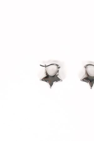 Scarlet Star Earrings – Silver