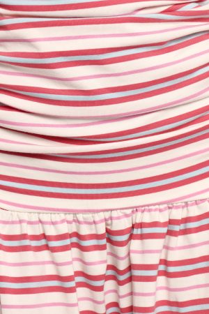 Scottie Strapless Mini Dress – Stripe