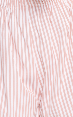 Wilson Short Set – Peach Stripe White