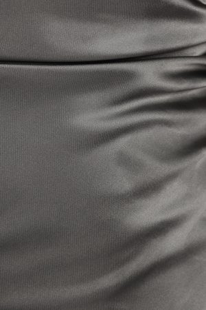 Selma Off Shoulder Maxi Dress – Steel Gray