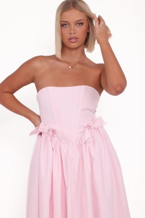 Seren Midi Dress – Pink