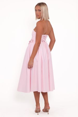 Seren Midi Dress – Pink