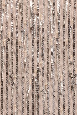 Serena Sequin Mini Dress – Nude/Silver
