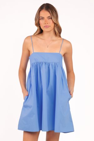 Serina Mini Dress – Blue