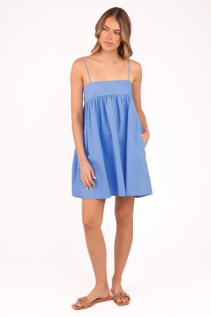 Serina Mini Dress – Blue