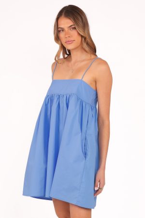 Serina Mini Dress – Blue