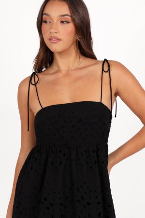 Sevara Midi Dress – Black