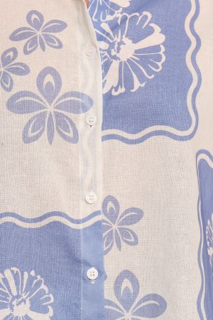 Shellie Short Sleeve Shirt – Blue Dahlia
