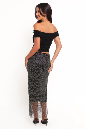 Sherida Midi Skirt – Black