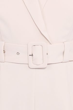 Sienna Belted Jumpsuit – Beige