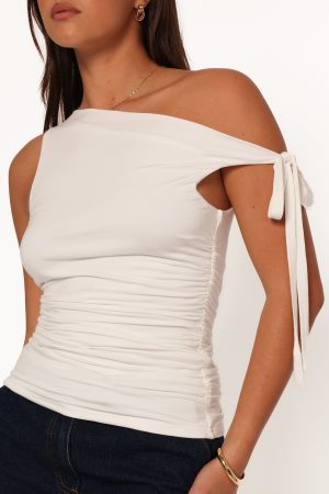 Sienna Knit Top – White