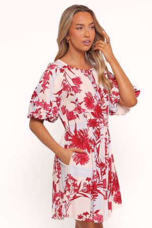 Simmons Mini Dress – Fuchsia Floral