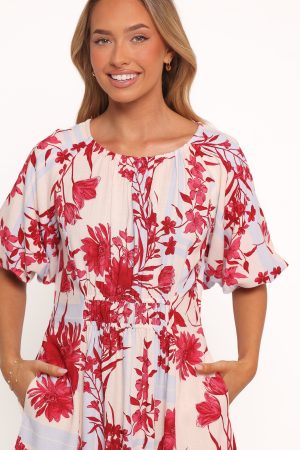 Simmons Mini Dress – Fuchsia Floral