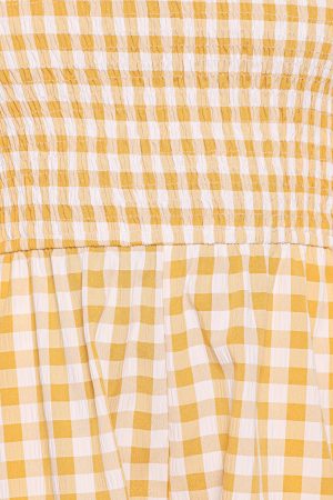 Simo Romper – Yellow Gingham