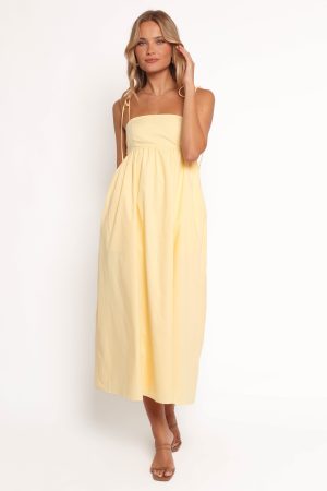 Simona Maxi Dress – Yellow
