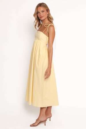 Simona Maxi Dress – Yellow