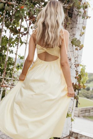 Simona Maxi Dress – Yellow