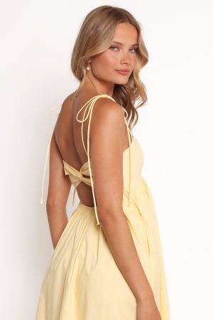 Simona Maxi Dress – Yellow
