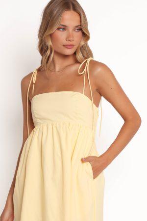 Simona Maxi Dress – Yellow