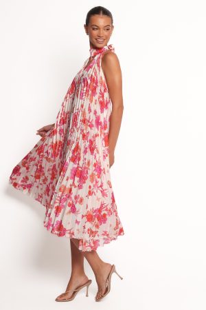 Sirmione Maxi Dress – Pink Floral